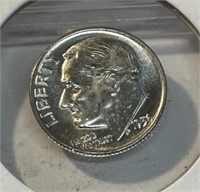 1956 d GEM BU Roosevelt Dime