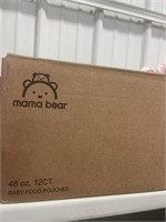 12 BABY FOOD POUCHES , MAMA BEAR