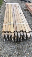 Treated Fence Posts 10’- Times 30 Posts
