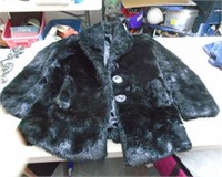 Imitation Black Fur Coat no makeror size ,