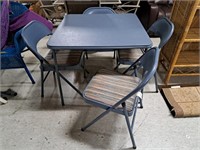 MECO Corp. Card Table & Chairs