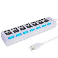 High Speed 7 Ports USB HUB 2.0 Adapter Expander Mp