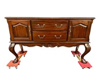 SOLID MAHOGANY CHIPPENDALE SIDEBOARD