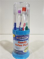 Qty of 2 -5 Pack Iodent Toothbrushes