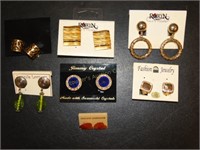 7 pr Clip earrings NWT