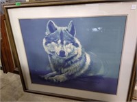 Wolf Print by Claude Schneider 33x39"