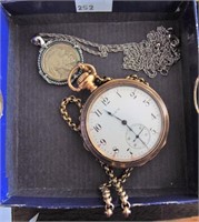 Elgin Pocket Watch & Buffalo Nickel Necklace