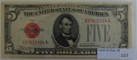 1928-E $5.00 U.S. Red Seal Note