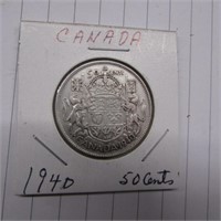 1940 CDN HALF DOLLAR