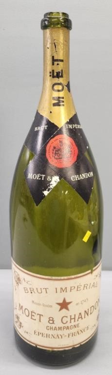 Large Moet Store Advertising Display Bottle