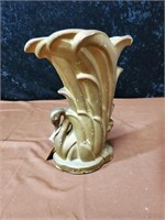 Old McCoy Swan vase approx 8 inches tall