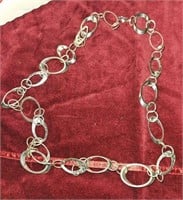 silver look chain