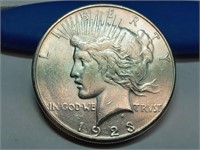 OF) 1923 S silver peace dollar