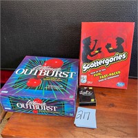 Outburst Scattergories Lolz board games