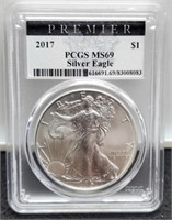 2017 Slab Silver Eagle PCGS MS69