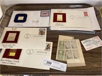 Assorted Plated First Day Issue Stamps