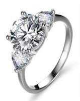 925S 3.0ct Moissanite Diamond Ring