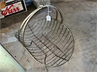 B-Vintage Wire Firewood Rack