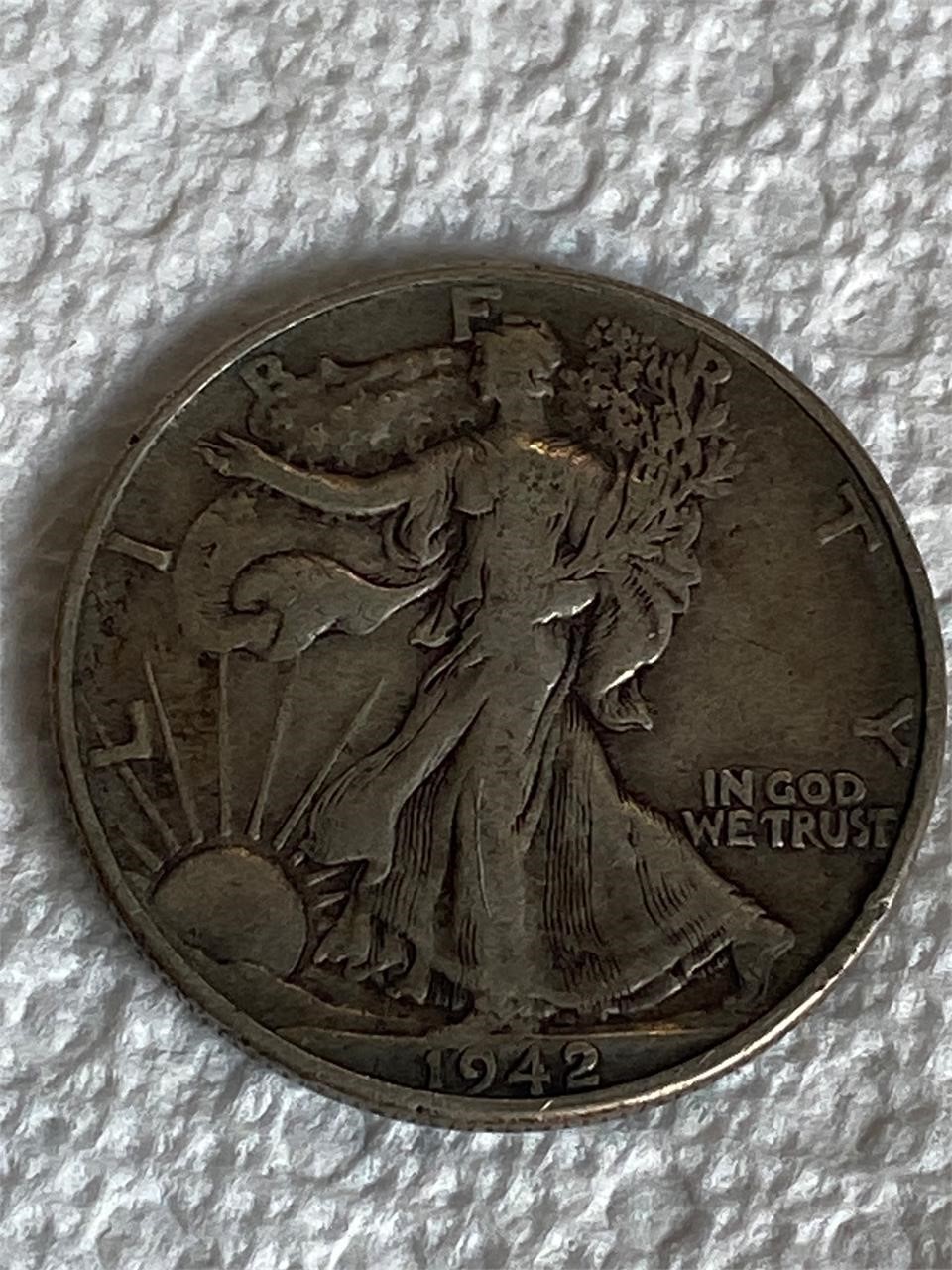 1942 Walking Liberty Half Dollar