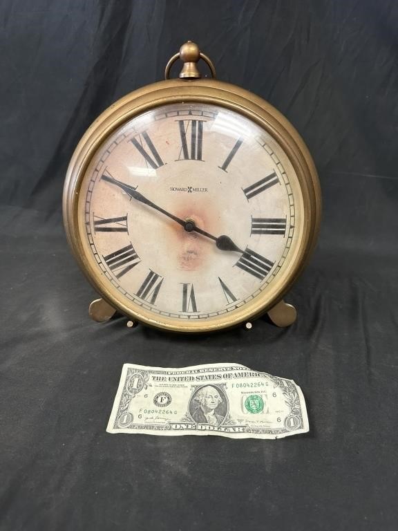 Howard Miller Table Clock With Stand - Untested