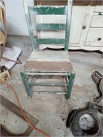 Straight back chair