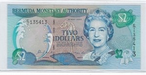 Bermuda $2(24.5.2000)Q Elizabeth Fancy SN.Br2N