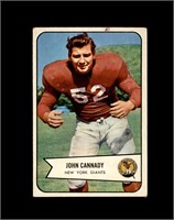 1954 Bowman #19 John Cannady P/F to GD+