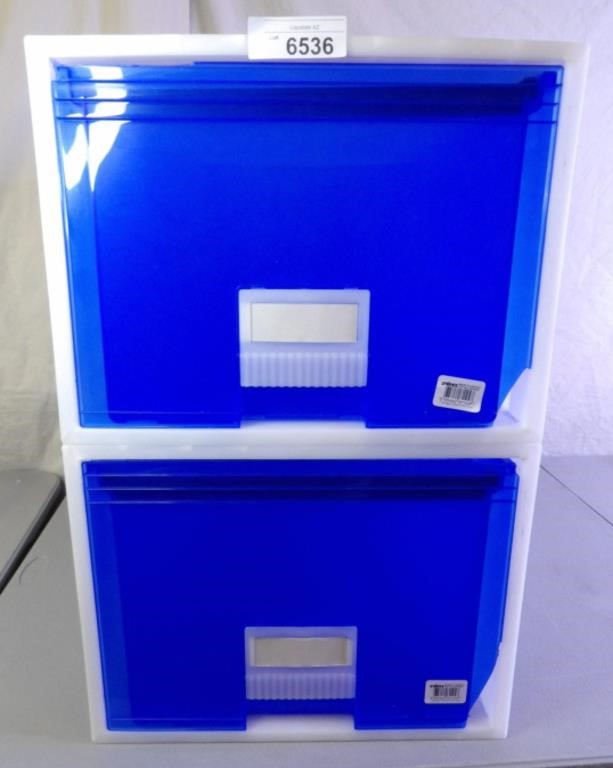2 Storex Storage Drawer Frost
