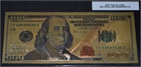 24k Gold USA $100 Fantasy Note