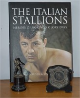 1937 Middle Weight Boxing Trophy & Plaque Lot
