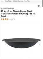 Replacement fire pit bowl