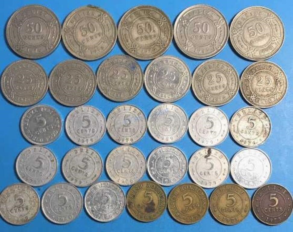 Belize British Honduras Coins
