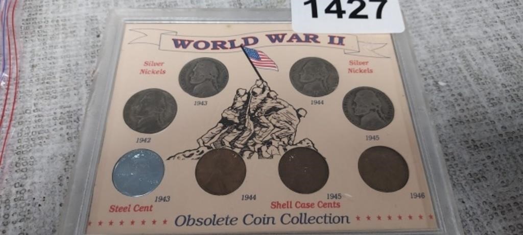 WORLD WAR 2 OBSOLETE COIN COLLECTION