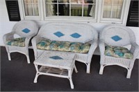 4 Pieces of Wicker Furniture