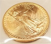 1911-S $20 Gold Piece Unc.