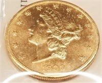 1900-S $20 Gold Piece Unc.