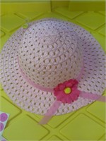 Girls pink hat