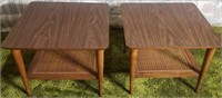 C - PAIR OF MATCHING LANE SIDE TABLES
