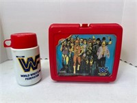 1991 WWF Plastic Lunchbox with Thermos