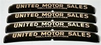 UNITED MOTOR SALES AUTO TAG TOPPERS