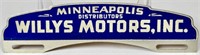 WILLYS MOTORS, INC. AUTO TAG TOPPER