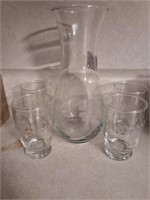 Decanter w 4 glasses