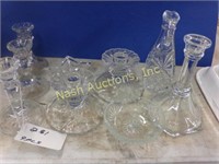 9 pcs w/ candle holders