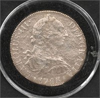1783 8 REAL SILVER COIN, POSSIBLE SHIPWRECK