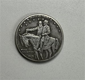 1925 STONE MOUNTAIN HALF DOLLAR SILVER COIN