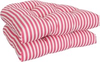 B2875  RULU Trapeze Stripe Flamingo Seat Cushions