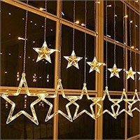 Christmas Decoration Lights Star Curtain String