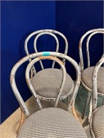 Set of Four Scrumbled Bentwood Chairs, Variation