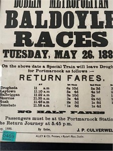 Rare Great Northern Railway Co. Baldoyle Races