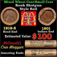 Small Cent Mixed Roll Orig Brandt McDonalds Wrappe